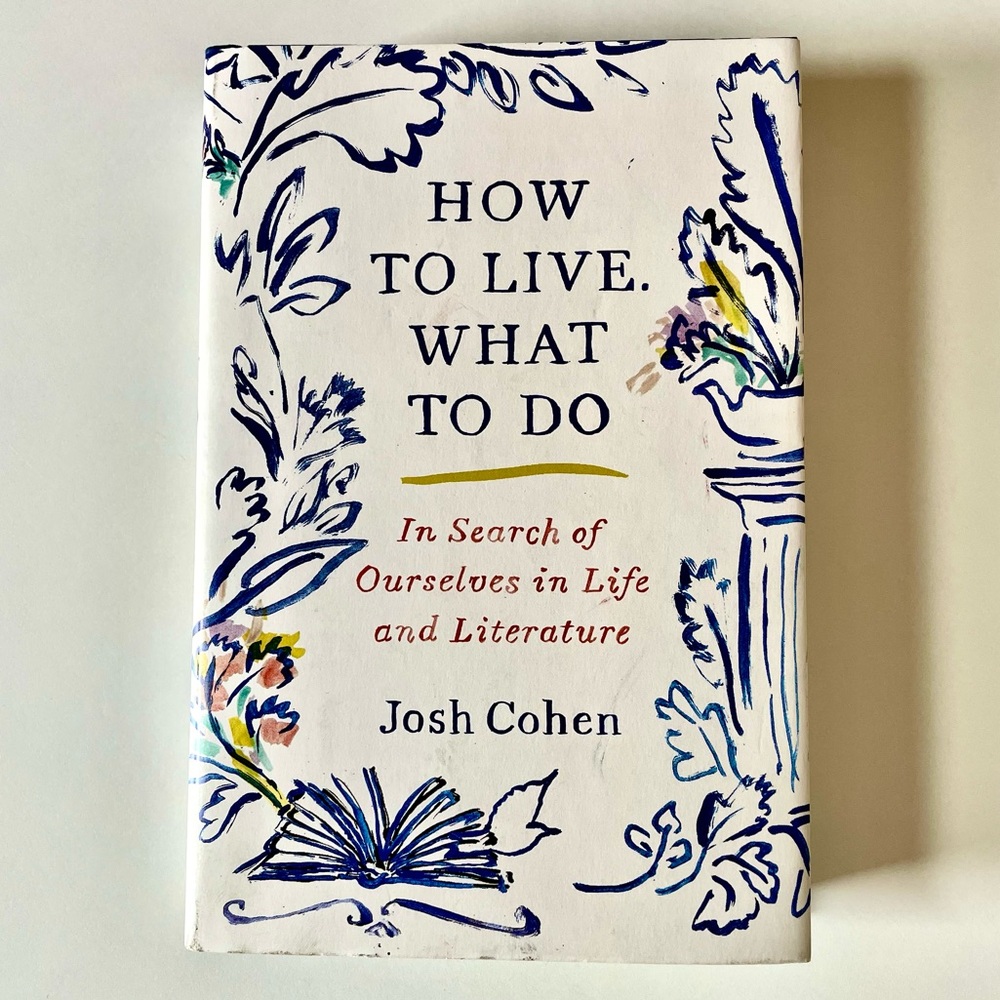 “How to Live. What to Do” hardcover book by Josh Cohen. 358 Pages. New Old Stock